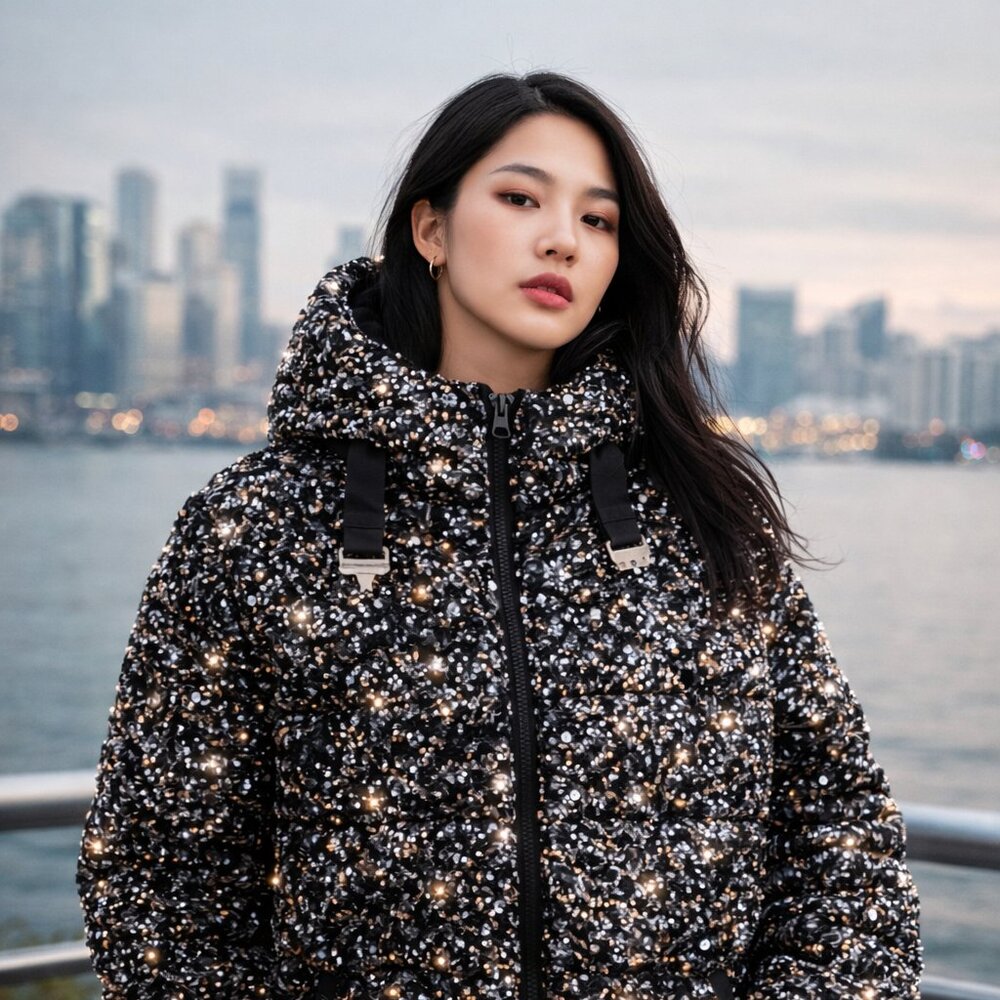 Brand New Goose Down Puffer Jacket – Size M – With Tags